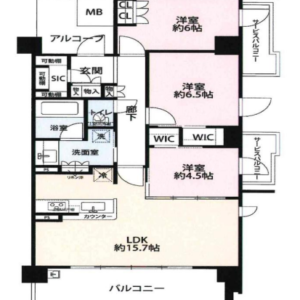 2022年7月完成、3LDK・WICあり(間取)