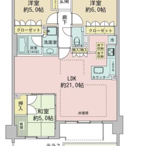 LDK21帖(間取)