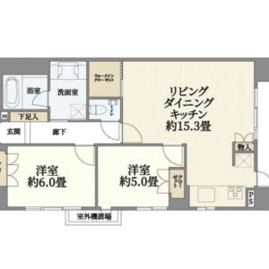3路線3駅利用可、東向きの為眺望、日当たり良好(間取)